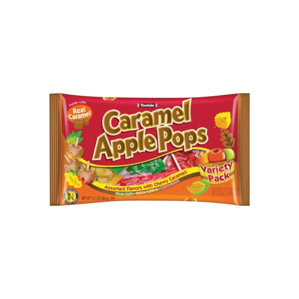Grandpa Joe's Candy Shop - Wholesale Lollipop - Caramel Apple Orchard Pops, 12.7oz Bag, 12ct