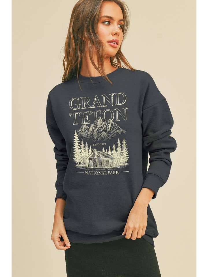 Honestee - Wholesale Graphic Sweatshirt - Women's - Grand Teton Graphic Sweatshirt6
