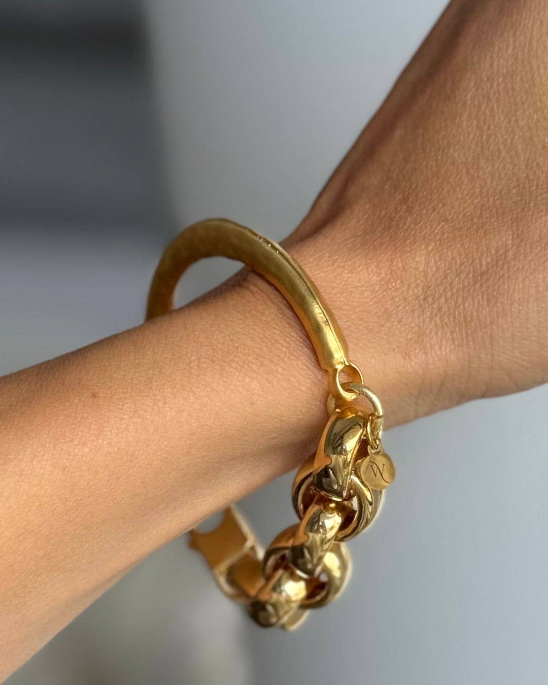 WILYMI Jewelry Co - Wholesale Link & Chain Bracelet - 18k & 24k Gold Filled Bracelet | High Shine + Brushed Finish