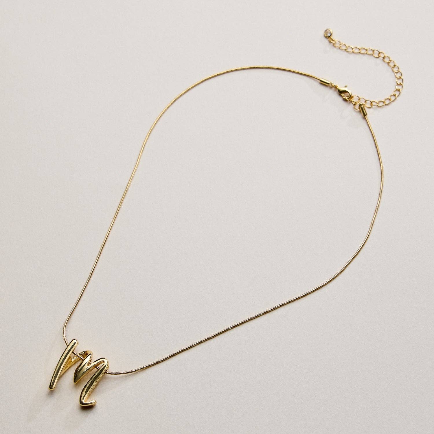 Frem - Wholesale Pendant/Charm Necklace - A Set of 16 Letters Gold Dipped Necklace – Gold & Silver Alphabet Charm Jewelry33