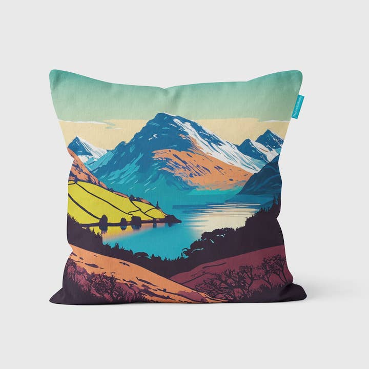 Snowy Peaks Cushion | Peak Experience Collection for wholesale by Perkins & Morley