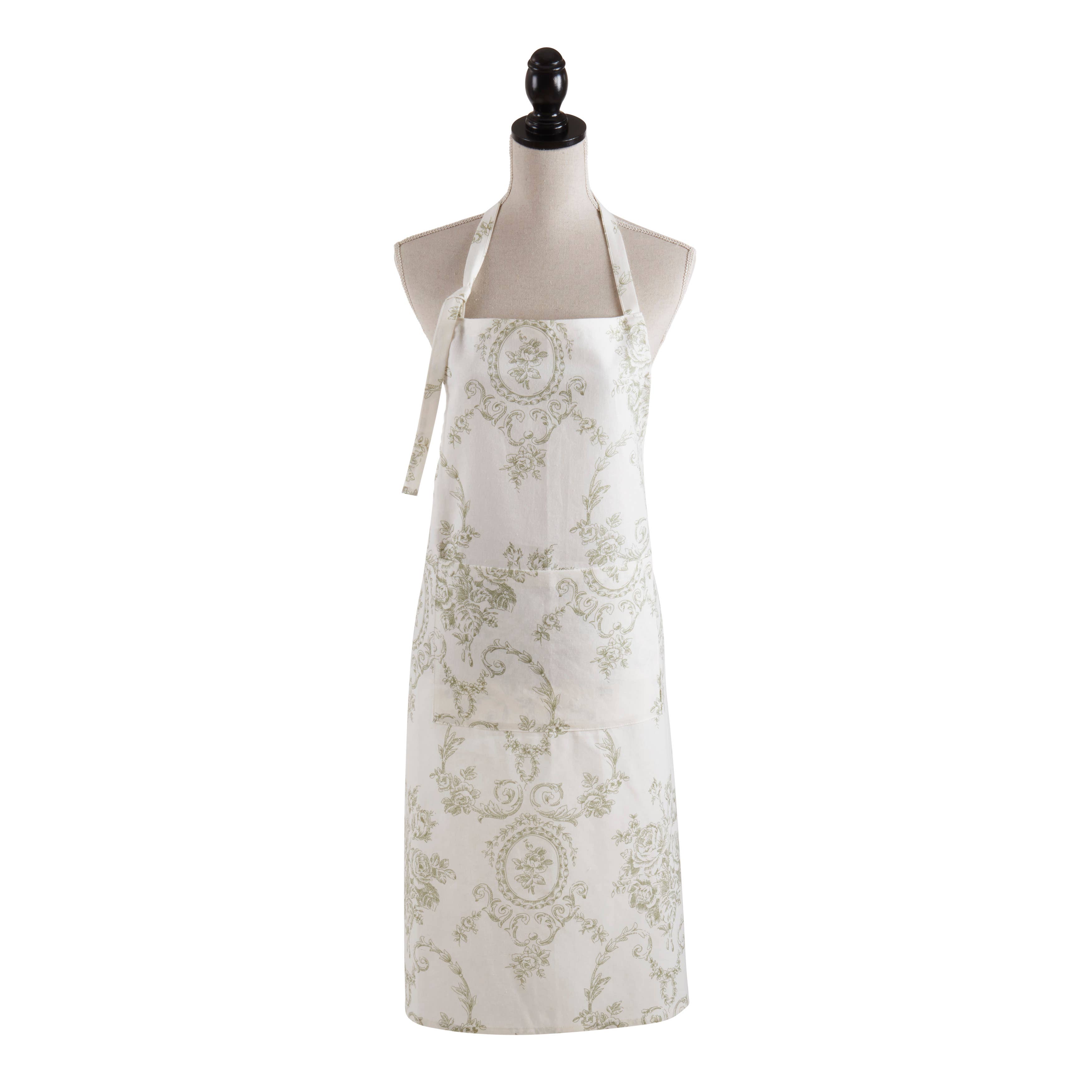 Saro Lifestyle - Wholesale Apron - Charming Toile Floral Apron7