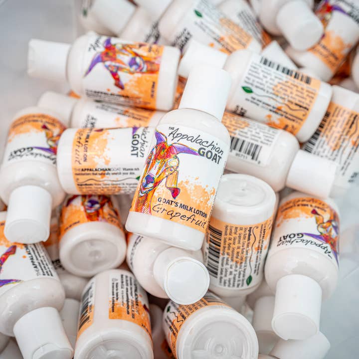 The Appalachian Goat – wholesale Body cream/lotion – 2oz Grapefruit Goats Milk Lotion4