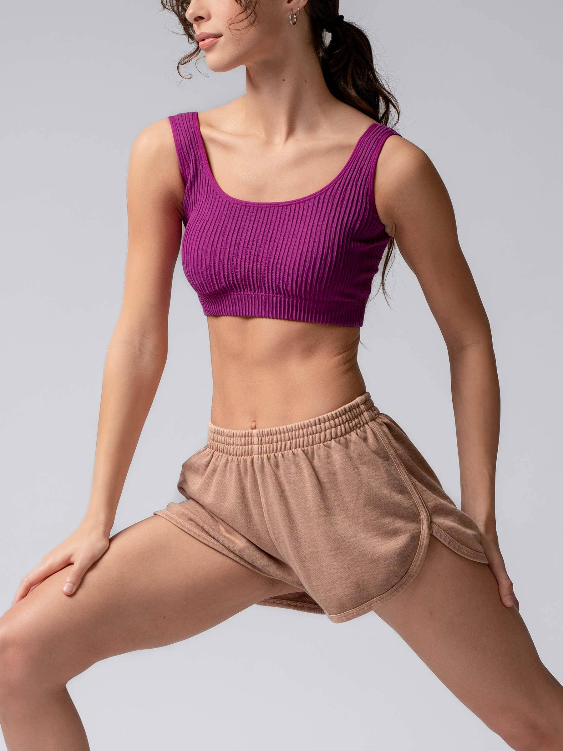 Urban Daizy - Wholesale Tank Top - Women's - Ribbed Seamless Bralette Crop Tank Top15