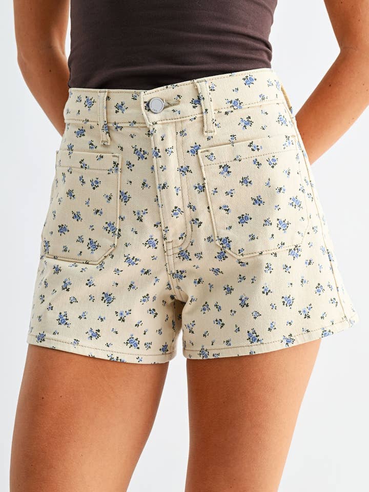 DH807 - FLWR - Patch Pocket Short for wholesale by JBD