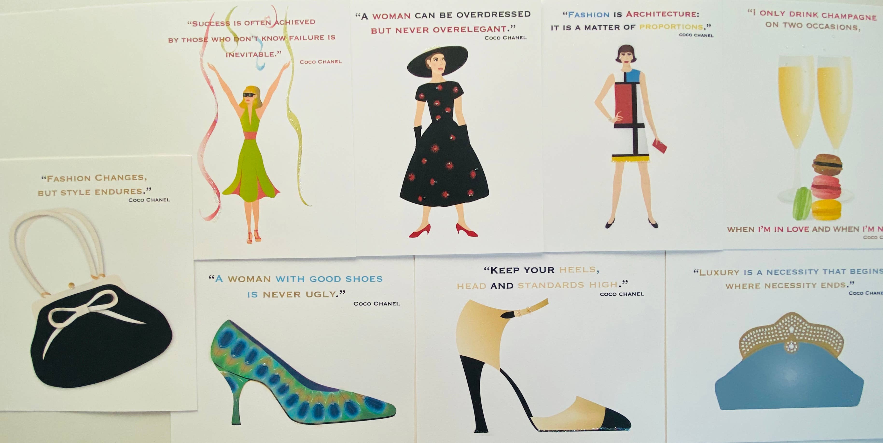 Studio Daedre - Wholesale Stationery/Notecard Set - Box of Coco Quotes Mixed Notes1