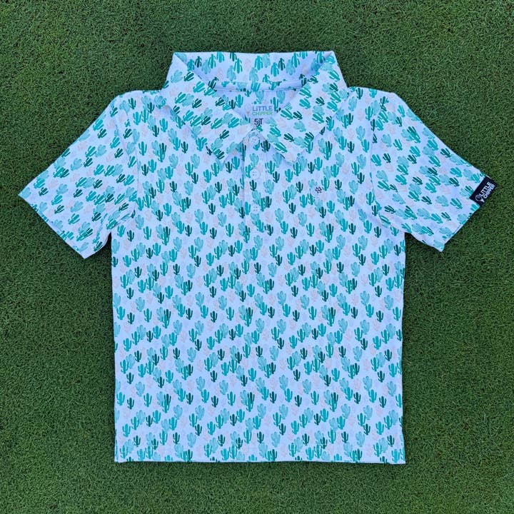 Palm Desert Cactus - Performance Polo for wholesale by Little Chipper Golf