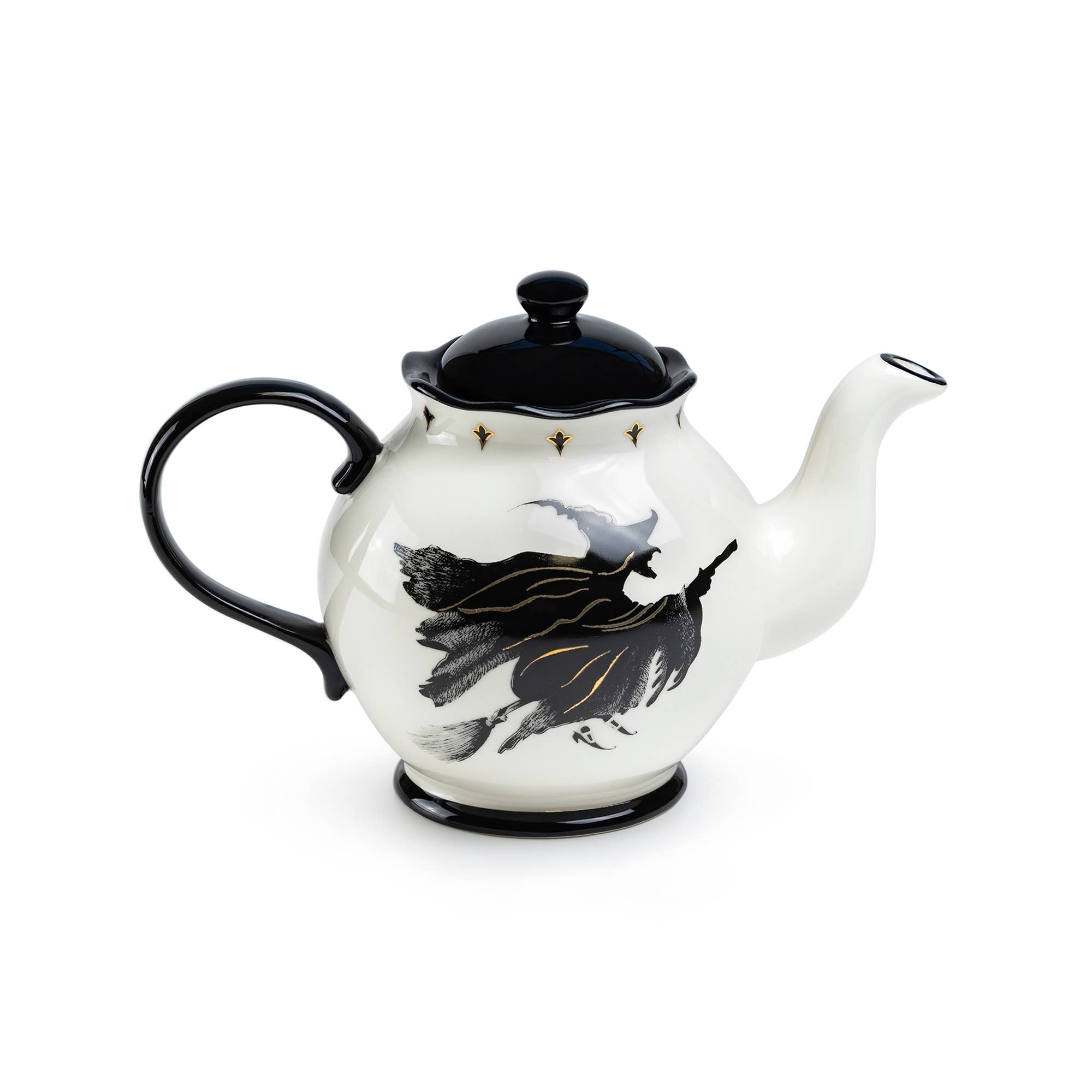 Grace Teaware - Wholesale Tea Pot - Halloween Witches Brew 40oz Teapot with Flying Witch3