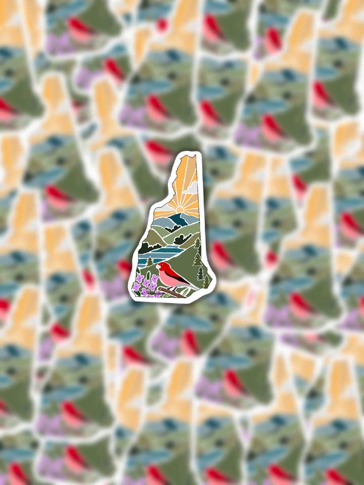 New Hampshire State Sticker for wholesale by CreationsByMaddied