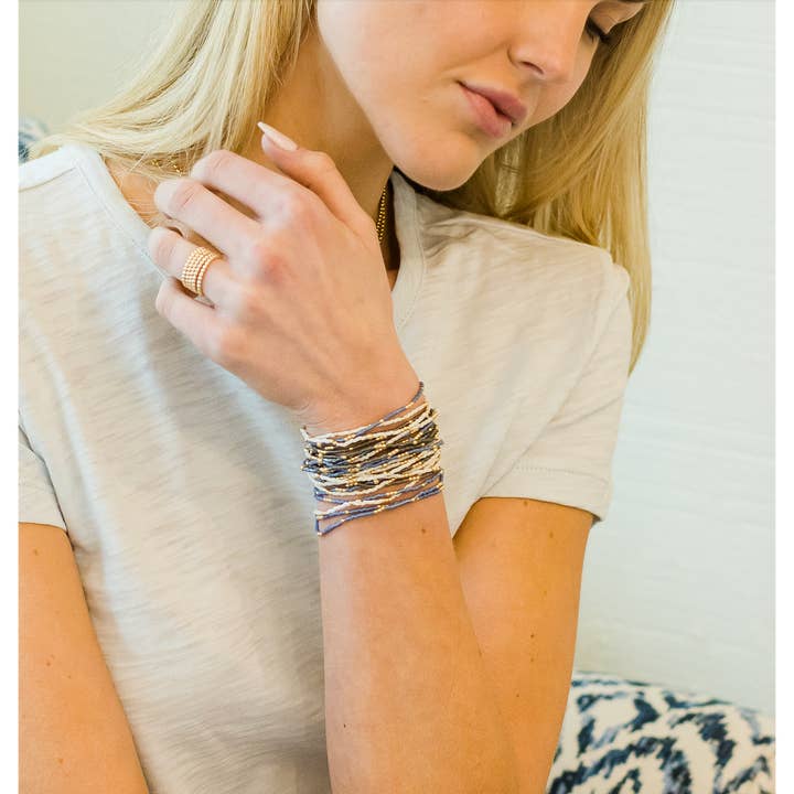 erin gray - Wholesale Beaded Bracelet - 2mm Newport COTTON + Gold Filled Waterproof Bracelet2