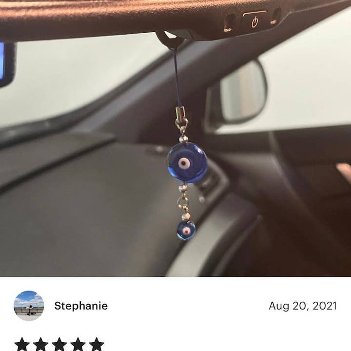Evileyefavor - Wholesale Car Decorative Charm - Unisex - Evil Eye Car Amulet, Evil Eye Car Mirror Hanging, Rear View Mirror Accessories