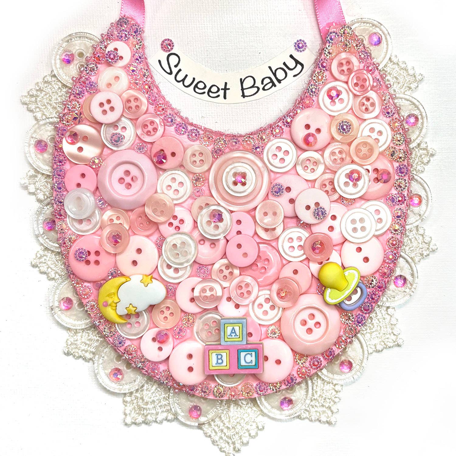 Buttons Galore & More – wholesale DIY craft kit – Baby Bib Canvas DIY Craft Kit9