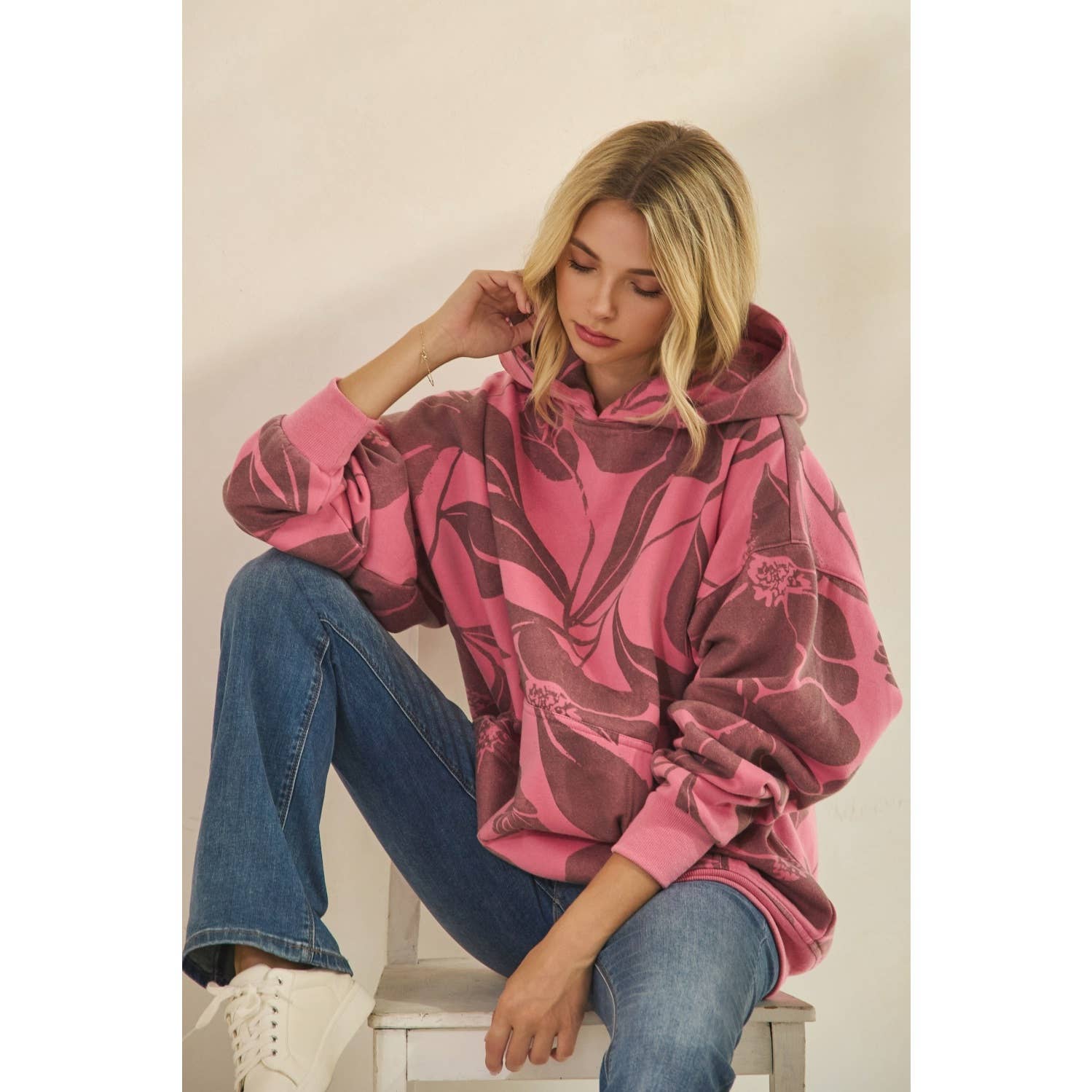 Veveret – wholesale Hoodie - Dam – Tryckt fleecehuvtröja17