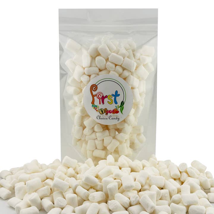 First Choice Candy - Wholesale Marshmallow - WHITE VANILLA FLAVOR MINI SIZE MARSHMALLOWS1