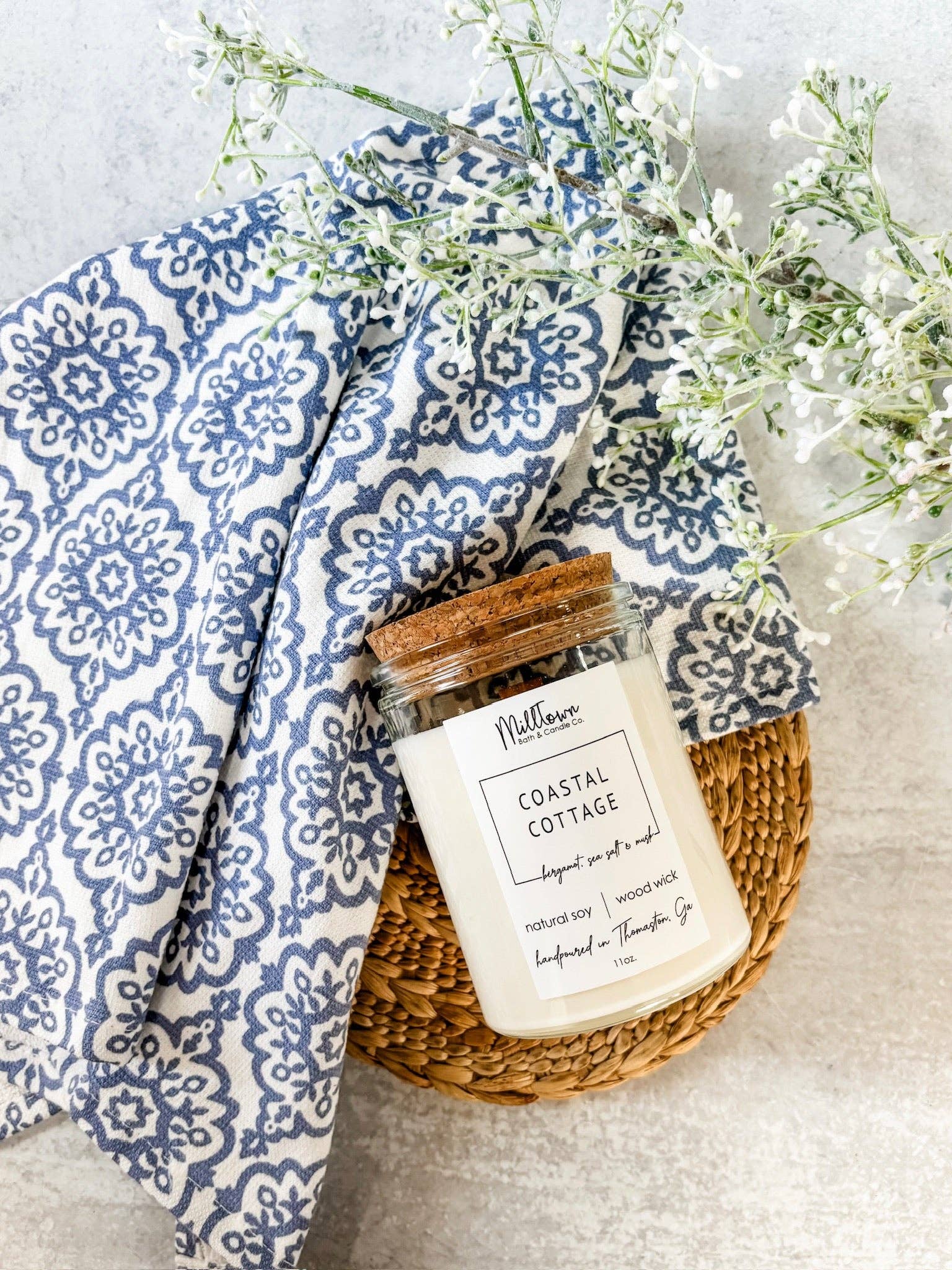 MillTown Bath & Candle Company - Wholesale Jar/Filled Candle - Coastal Cottage Soy Candle-100% Natural Soy Wax | Wooden-Wick Candles | Clean-Burning & Long-Lasting2