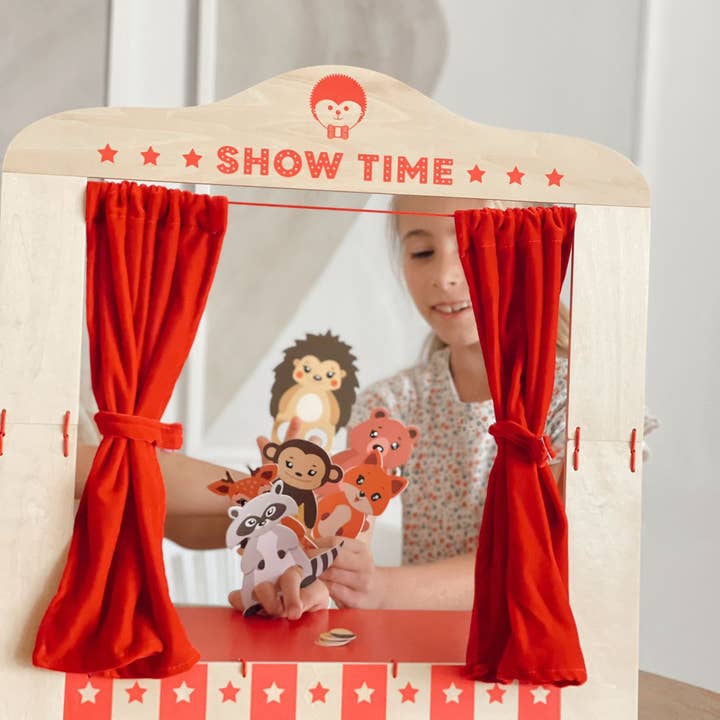 Nova Toys LLC - Wholesale Wood Toy - Kids - Wooden Table Top Puppet Theater2