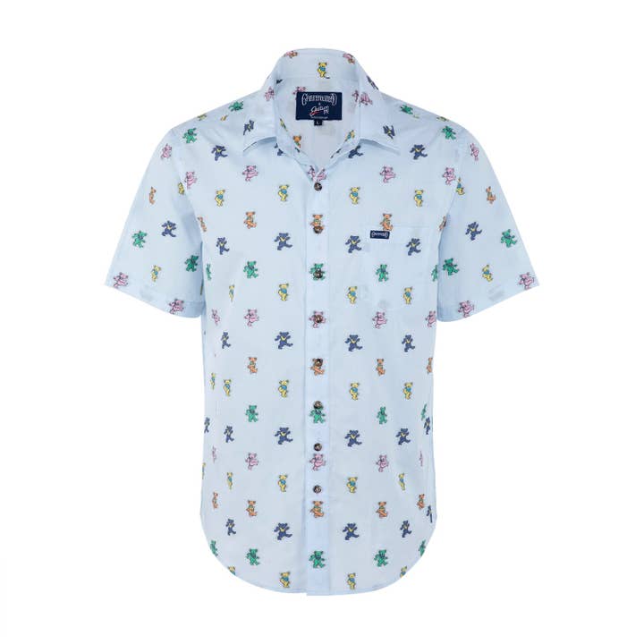 Section 119 - Wholesale Button Down Shirt - Men's - Grateful Dead | Woven Button Down | Dancing Bears