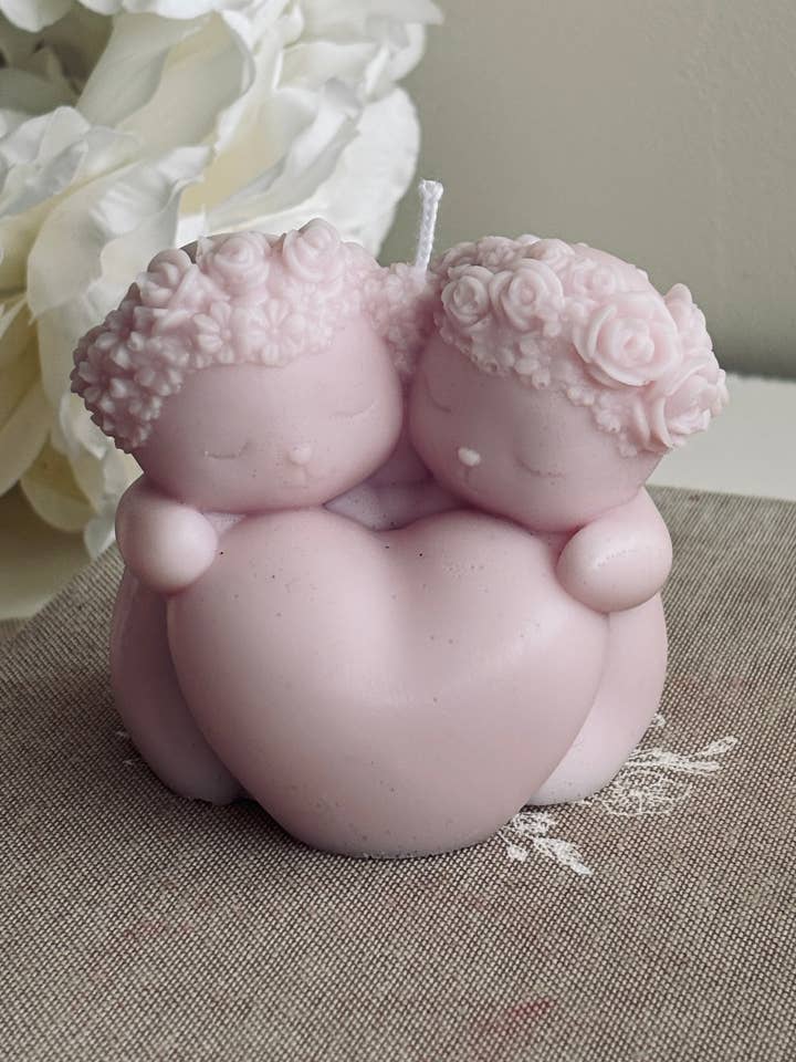 Love bears - decorative candle for wholesale by Maison Carona