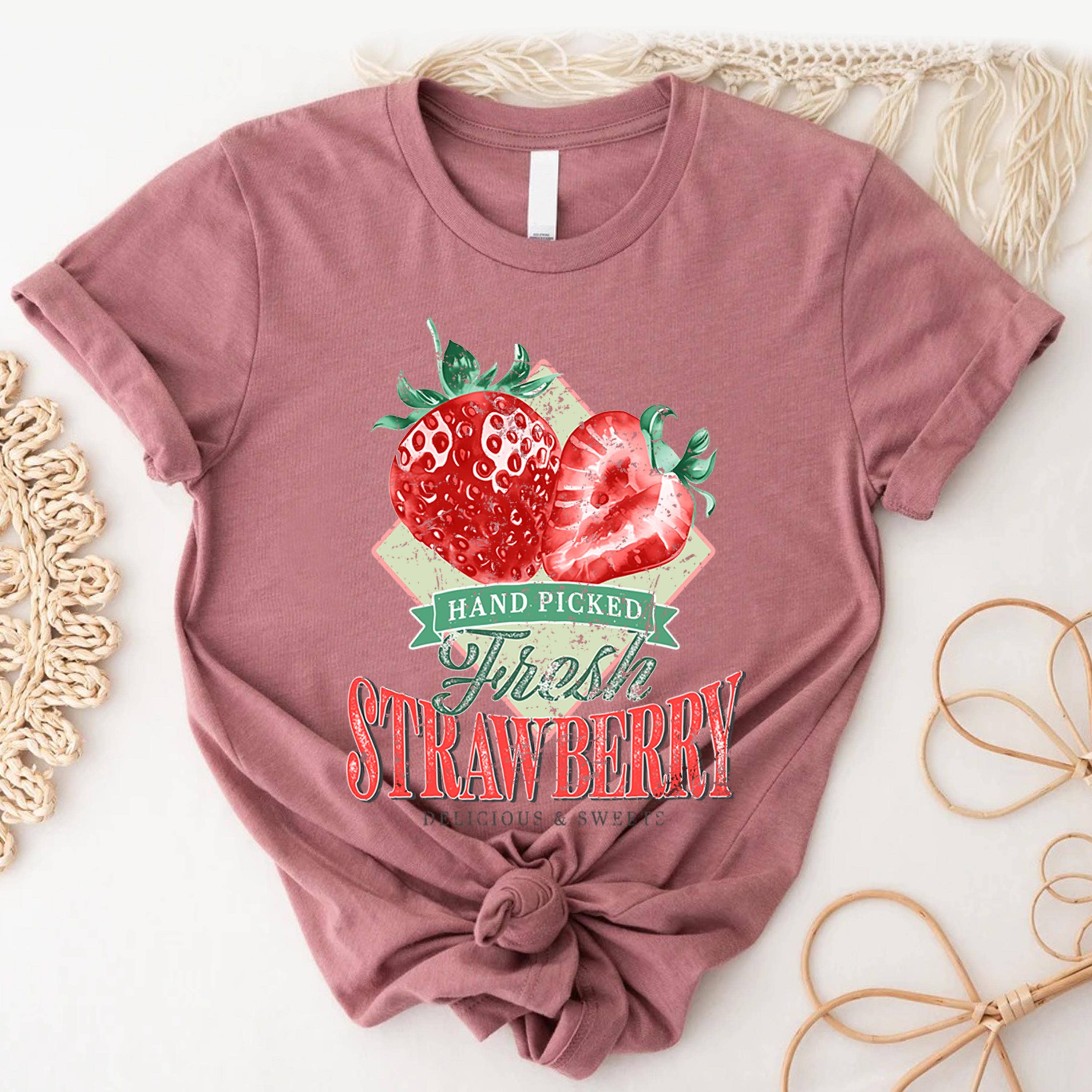 STARCHIS – wholesale Screen printed t-shirt – Women′s – STS-P6746 Strawberry Graphic t-shirt3
