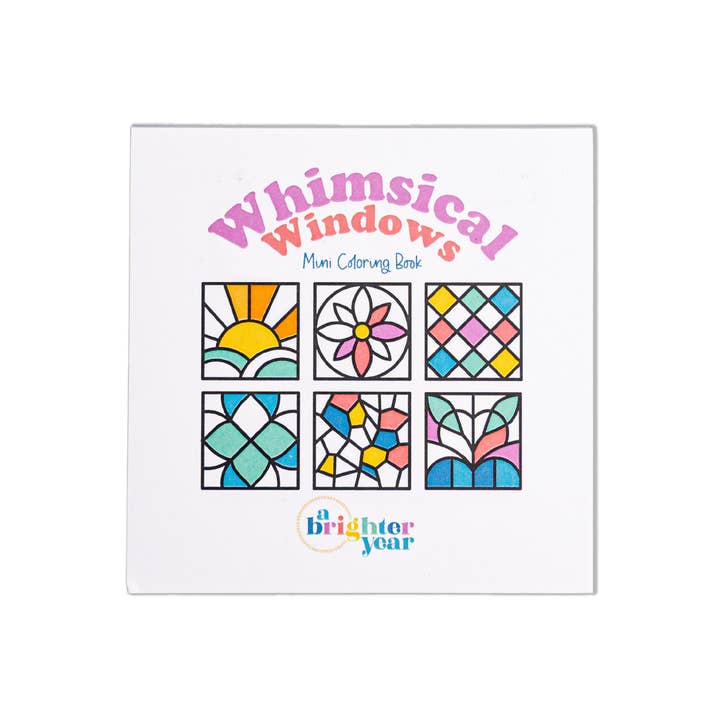 Whimsical Windows Mini Coloring Book for wholesale by A Brighter Year