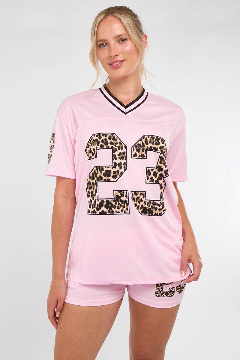 AX Labels - Wholesale Top & Short Set (NOT Loungewear) - Women's - Leopard Print 23 T-Shirt With Shorts Co-ord17