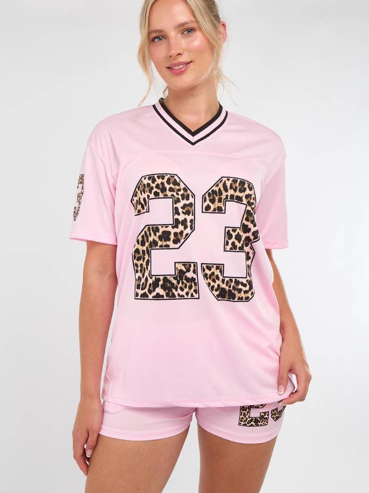 AX Labels - Wholesale Top & Short Set (NOT Loungewear) - Women's - Leopard Print 23 T-Shirt With Shorts Co-ord17
