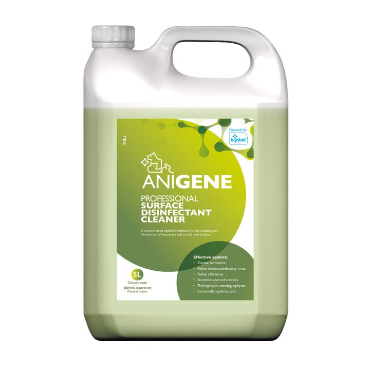 Pet Wiz – wholesale Pet supplement – Dog – Anigene Professional Disinfectant Cleaner – Dill - 5 Litre