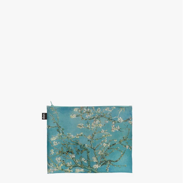 LOQI - Wholesale Pouch - Unisex - VINCENT VAN GOGH Sunflowers, Self-Portrait, Almond Blossom Recycled Zip Pockets2