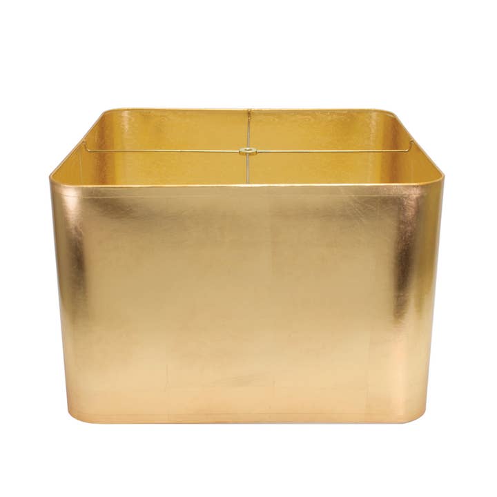 Couture Lamps – Engroshandel Lampeskærm – Firkantet Guldfolie Lampeskærm 14/14 x 14/14 x 10"