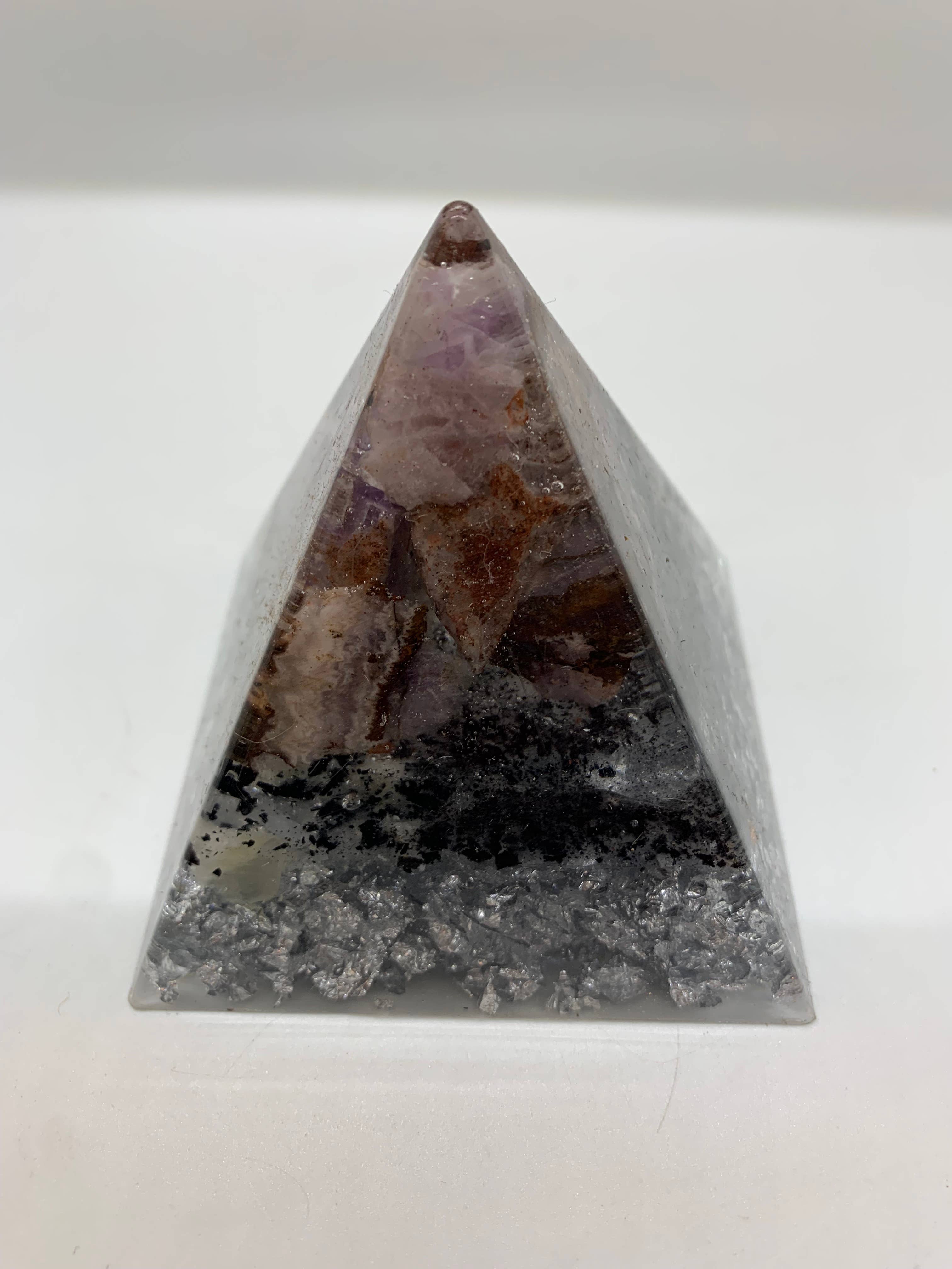 Orgonics by Driftwood Works Inc - Wholesale Spiritual Stone/Crystal - AMETHYST-Healing Orgonite Pyramid - Amethyst3