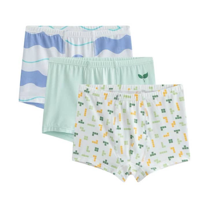 Boys' Boxer Brief Super Soft TENCEL™ Modal Underwear (3 Pack) for wholesale by Little Plant
