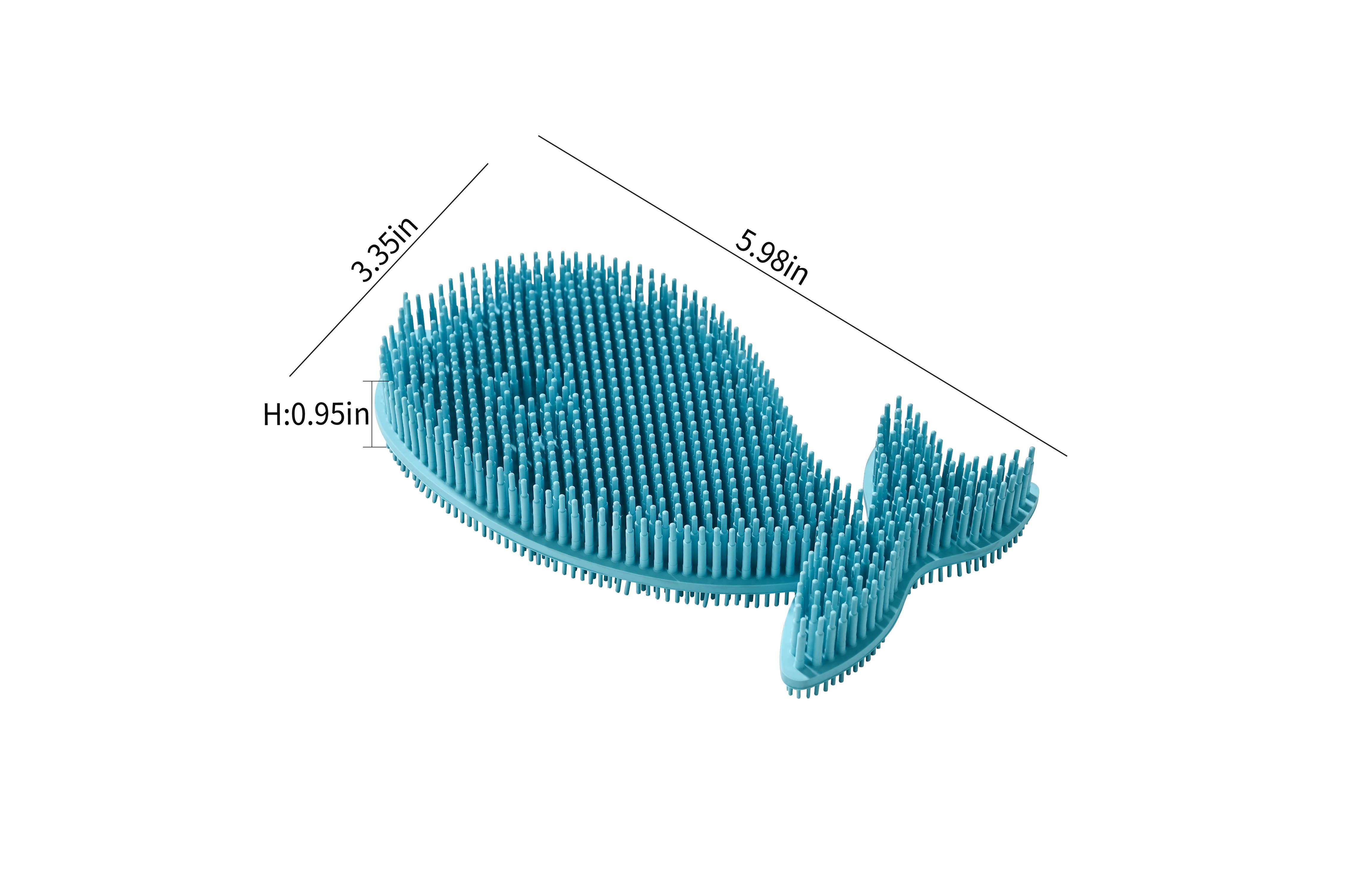Fox Run Brands - Wholesale Cleaning brush - Fox Run Silicone Whale Dish Scrubber, 6" Kitchen Brush1