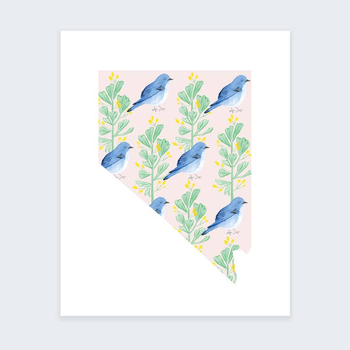 Nevada State Art Print for wholesale by MARISAMADE