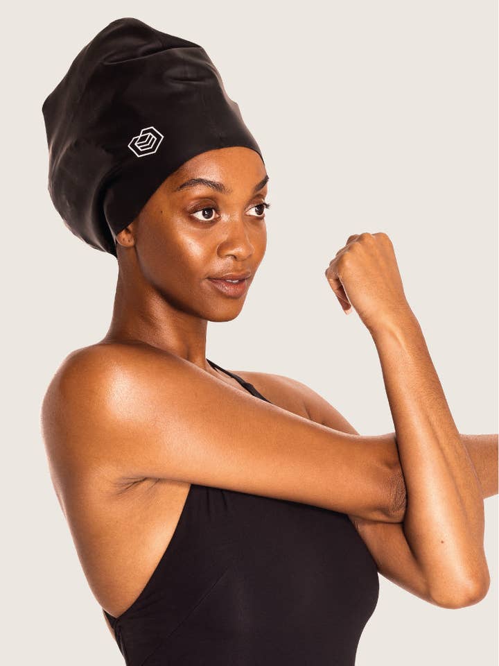 SOUL CAP – Großhandel Badekappe – Unisex – Voluminöse Schwimmkappe für Erwachsene – für langes, lockiges und volles Haar14