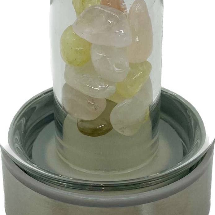 chakra-chic.com - Wholesale Water Bottle - Crystal Elixir Gemstone Water Bottle 16 oz with Carry Strap15