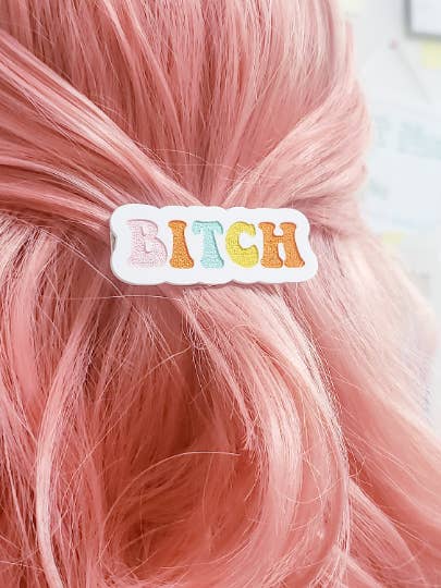 Bitch Hair Clip for wholesale by Pop Pastel