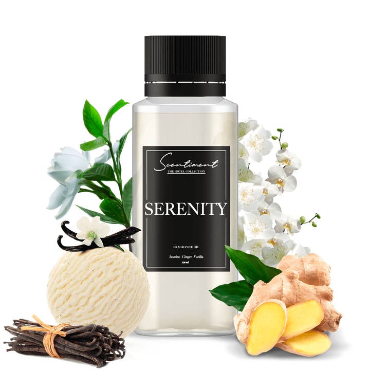 Vela Serenity Jasmine, jengibre y vainilla en tarro para venta al por mayor de Scentiment