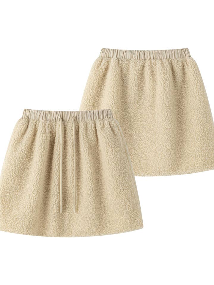 Meisjesrok van teddystof JGI95786 voor wholesale door Newness Kids