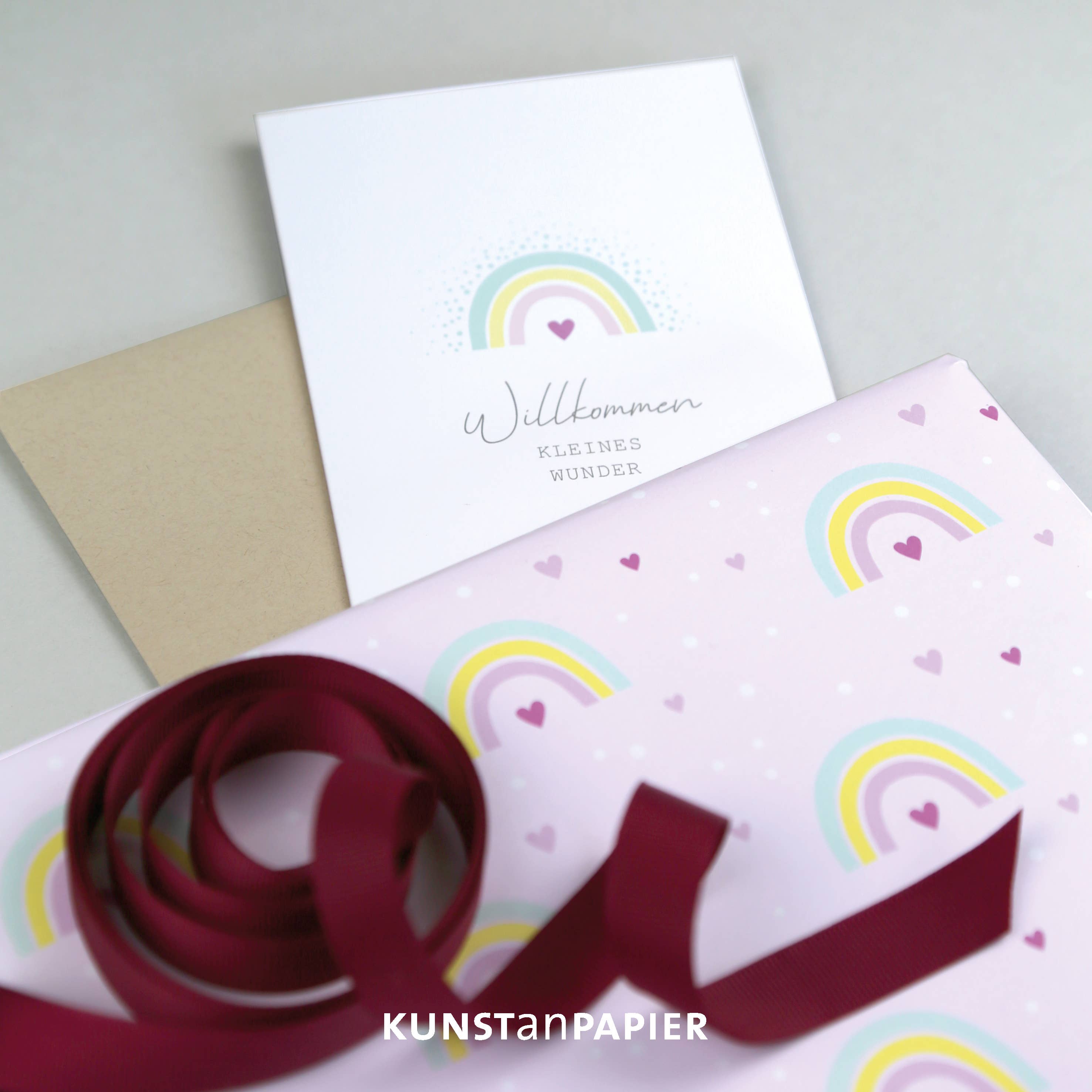 Kunst an Papier – wholesale Flat wrap – Rainbow Leonie wrapping paper5