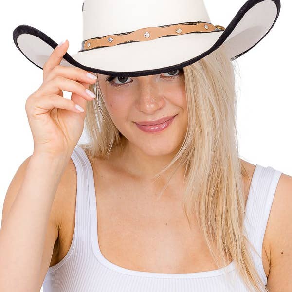 Cap Zone - Wholesale Cowboy Hat - Women's - Embroidered Vaquero Western Cowboy Hat2