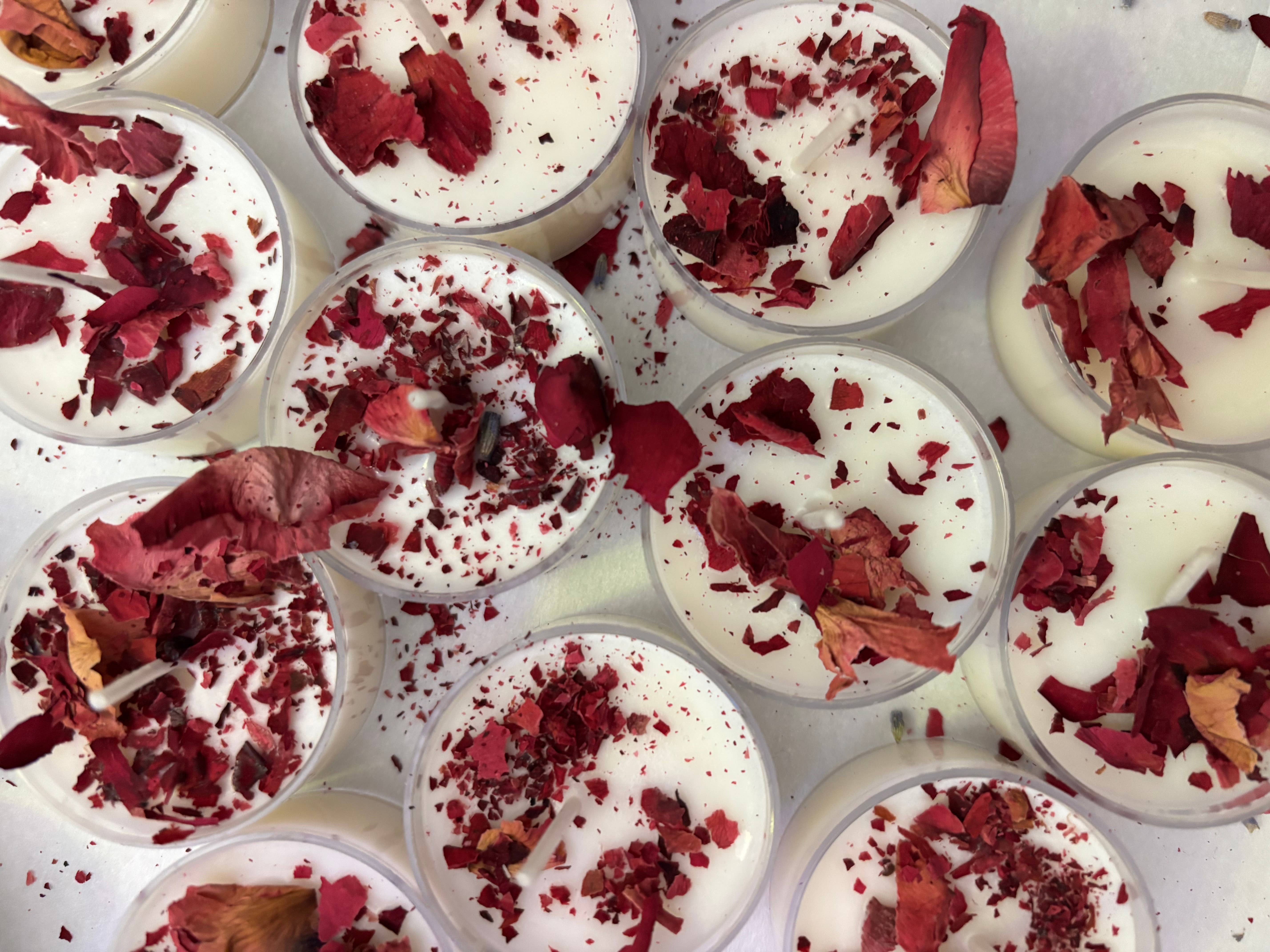 The Vivid Virgo - Wholesale Tea Light Candles - New Moon Tea Light Candles, Box of 6 Tea lights, Moon Ritual1