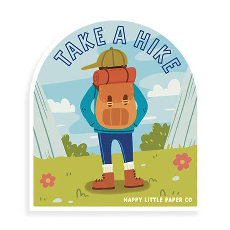 Happy Little Paper Co - Wholesale Sticker - Take A Hike Sticker0