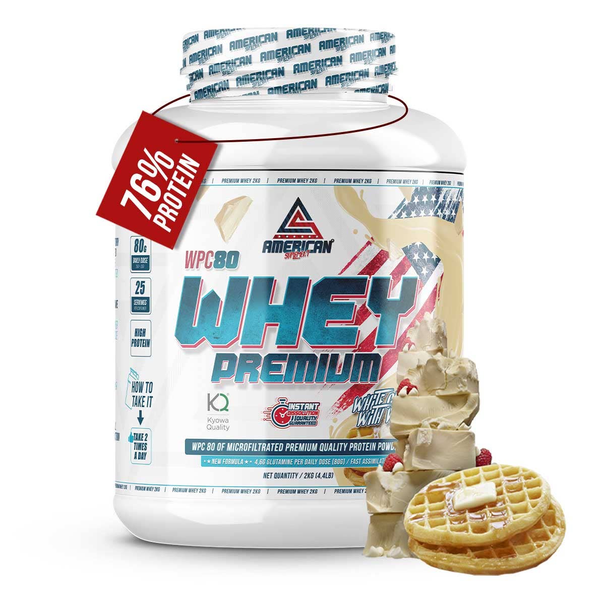 AMERICAN SUPLEMENT S.L. – wholesale Protein/superfood powder – American Supplement | Premium Whey Protein WPC80 2 kg7