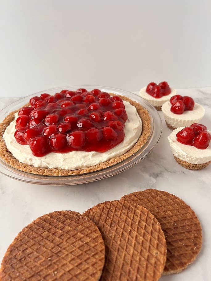 Dutch Waffle Company Stroopwafel Cookie - Wholesale Pie - BULK - No-Bake Stroopwafel Pie Crust, ready in seconds!