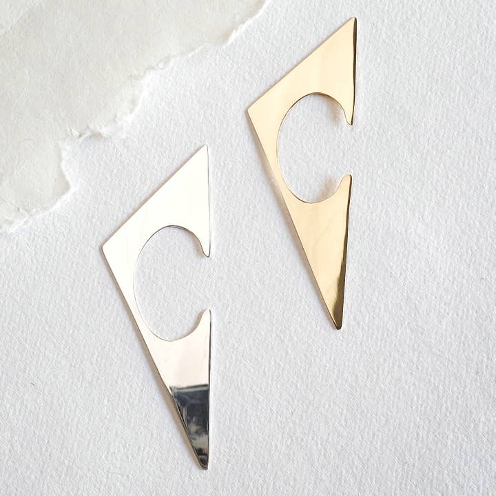 Bisjoux - Wholesale Cuff/Wrap Earrings - Gio Ear Cuff brass earrings modern statement jewelry
