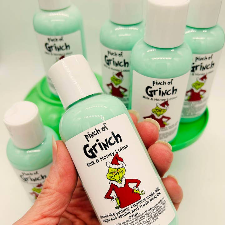 Just Bubbly - Wholesale Hand & Body Lotion - Pinch Of Grinch Milk & Honey Lotion **Seasonal Best Seller**3
