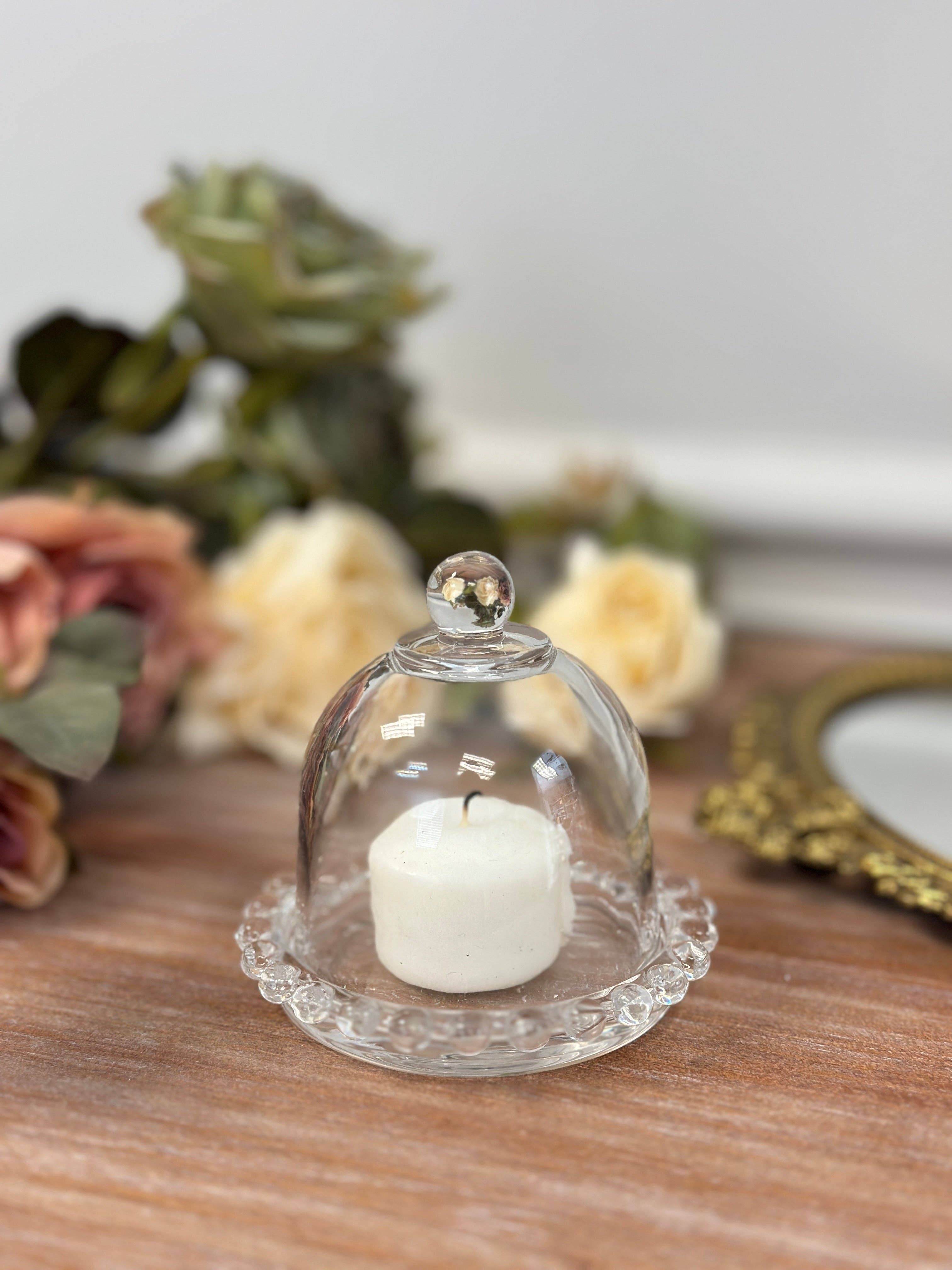 Vagabond Vintage - Wholesale Decorative Tabletop Object - Glass Dome Display Cloche with Base0