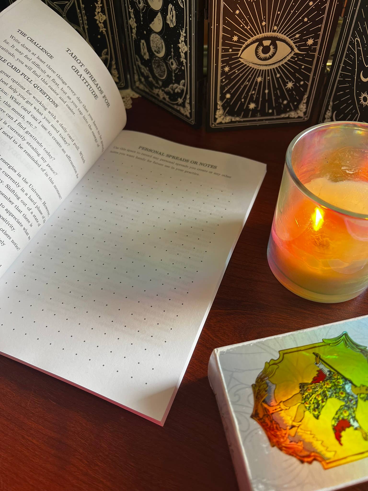 Leah Jones Marcus - Wholesale Journal/Diary - Gratitude Tarot Journal (3 of Cups)2