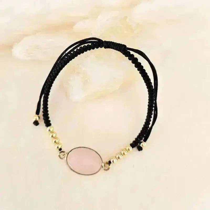 L'Atelier d'Eva - Wholesale Beaded Bracelet - Baby Blues Pink Quartz Bracelet1