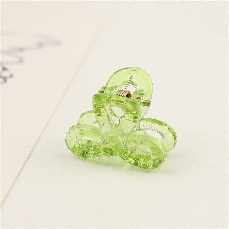 FurDecoration – wholesale Hair clip – Women’s – Small Transparent Colored Hair Claw Clip3